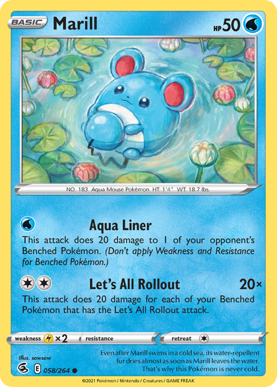 Marill 58/264 Sword & Shield Fusion Strike