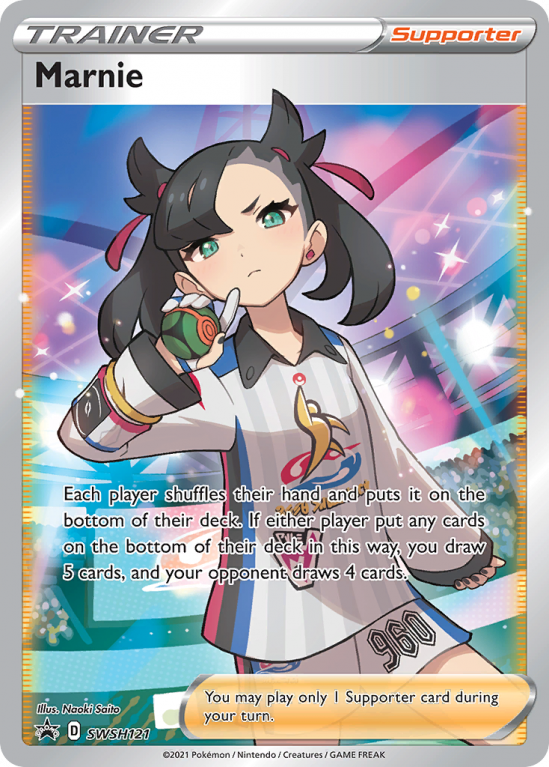 Marnie SWSH121/103 Sword & Shield SWSH Black Star Promos