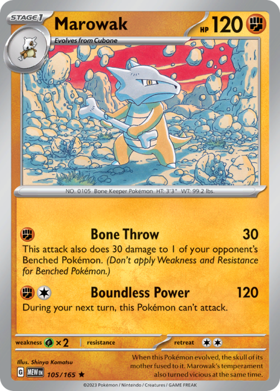 Marowak 105/165 Scarlet & Violet 151