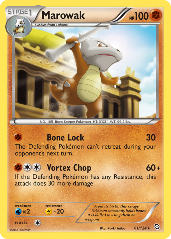 Marowak 61/124 Black & White Dragons Exalted