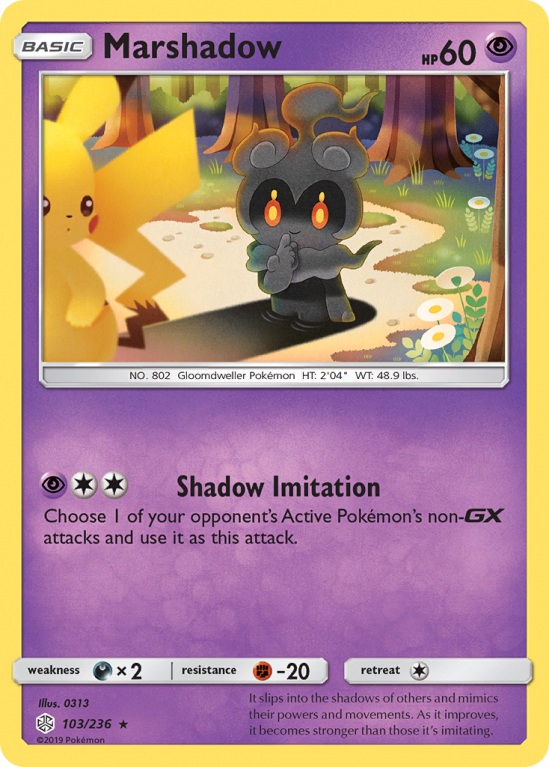 Marshadow 103/236 Sun & Moon Cosmic Eclipse
