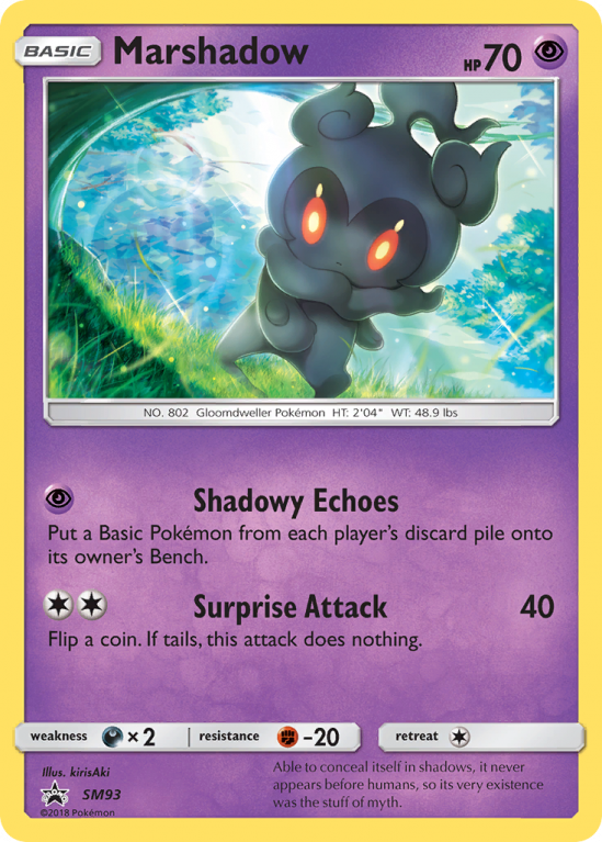 Marshadow SM93/156 Sun & Moon SM Black Star Promos