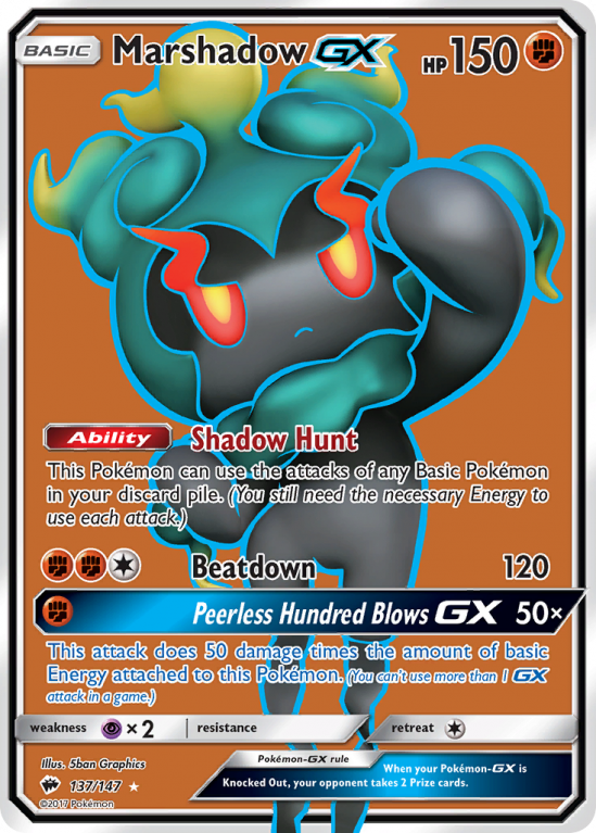 Marshadow-GX 137/147 Sun & Moon Burning Shadows
