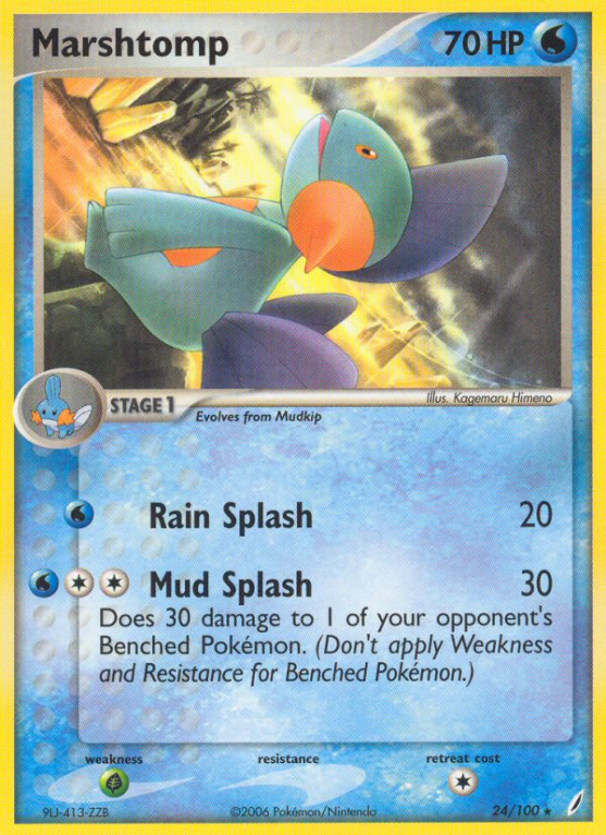 Marshtomp 24/100 EX Crystal Guardians