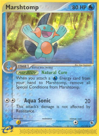 Marshtomp 41/109 EX Ruby & Sapphire