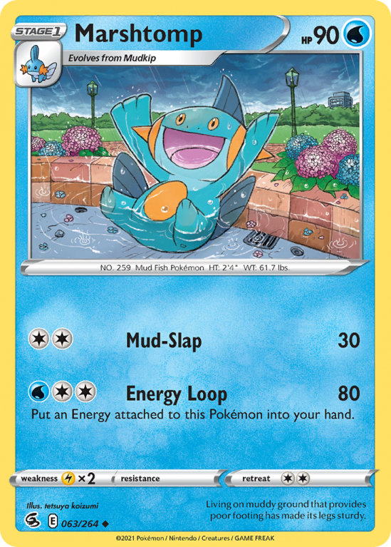 Marshtomp 63/264 Sword & Shield Fusion Strike