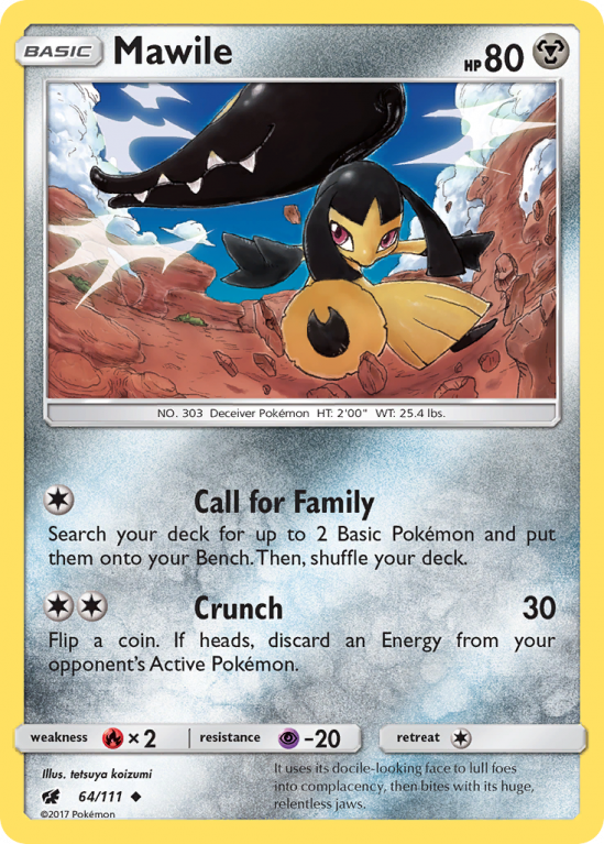 Mawile 64/111 Sun & Moon Crimson Invasion