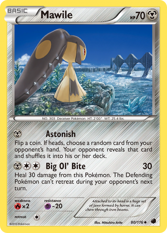 Mawile 80/116 Black & White Plasma Freeze