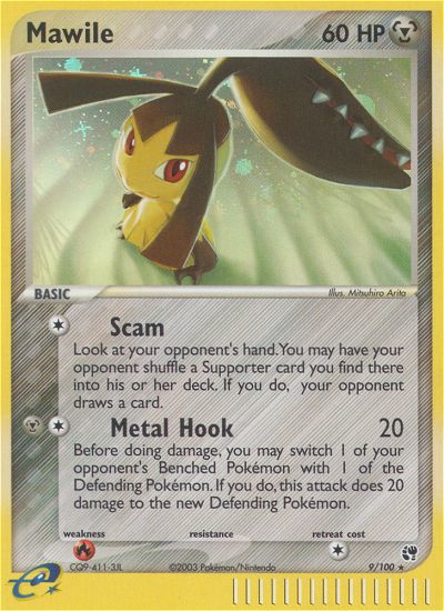 Mawile 9/100 EX Sandstorm