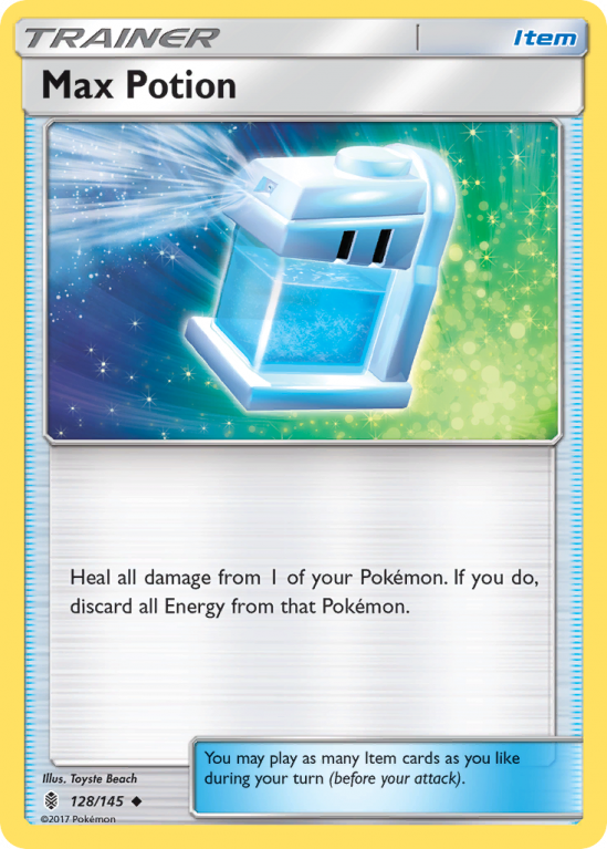 Max Potion 128/145 Sun & Moon Guardians Rising