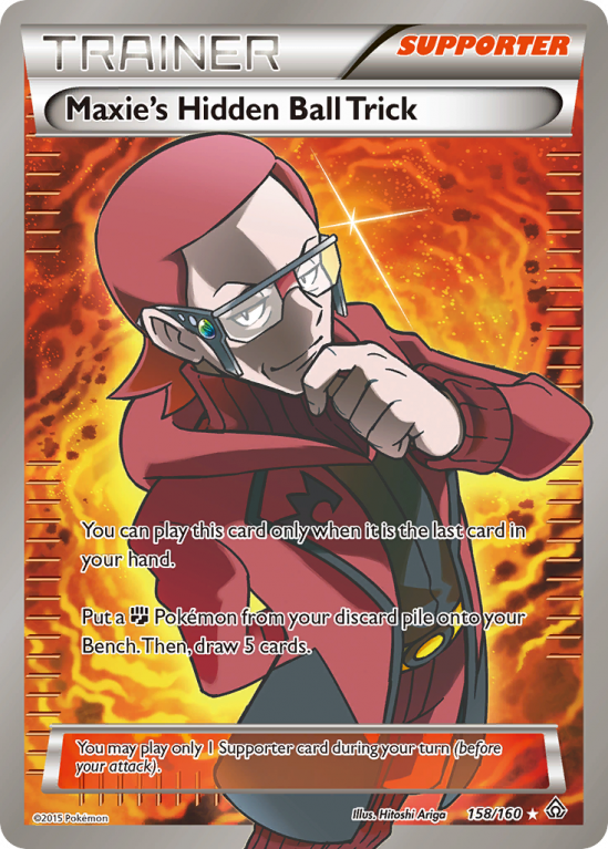Maxie's Hidden Ball Trick 158/160 XY Primal Clash