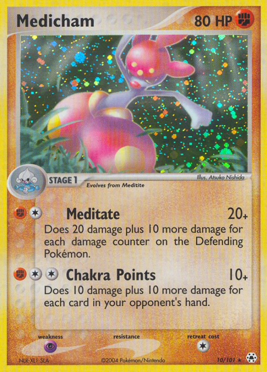 Medicham 10/101 EX Hidden Legends