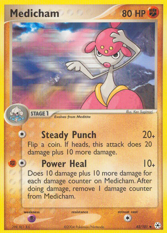 Medicham 42/101 EX Hidden Legends