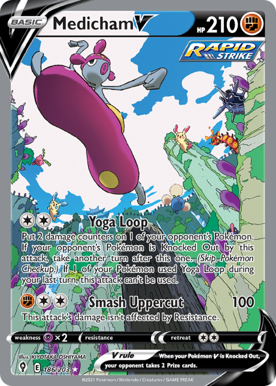 Medicham V 186/203 Sword & Shield Evolving Skies