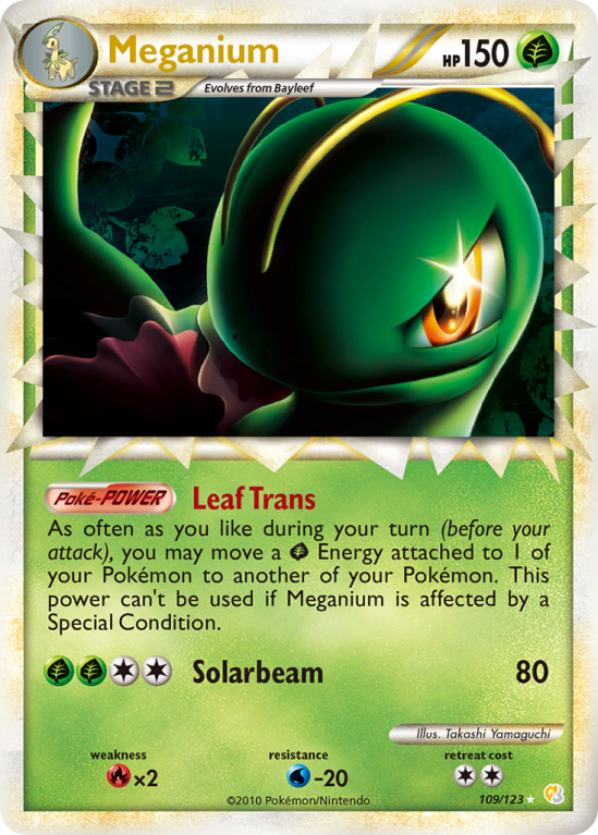 Meganium 109/123 HeartGold & SoulSilver HeartGold & SoulSilver