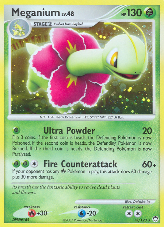 Meganium 13/123 Diamond & Pearl Mysterious Treasures