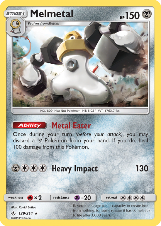Melmetal 129/214 Sun & Moon Unbroken Bonds