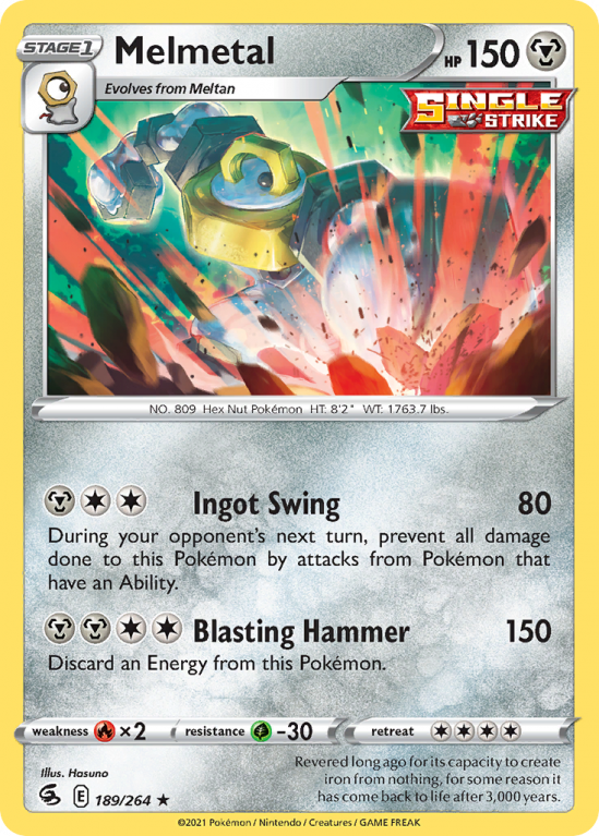 Melmetal 189/264 Sword & Shield Fusion Strike