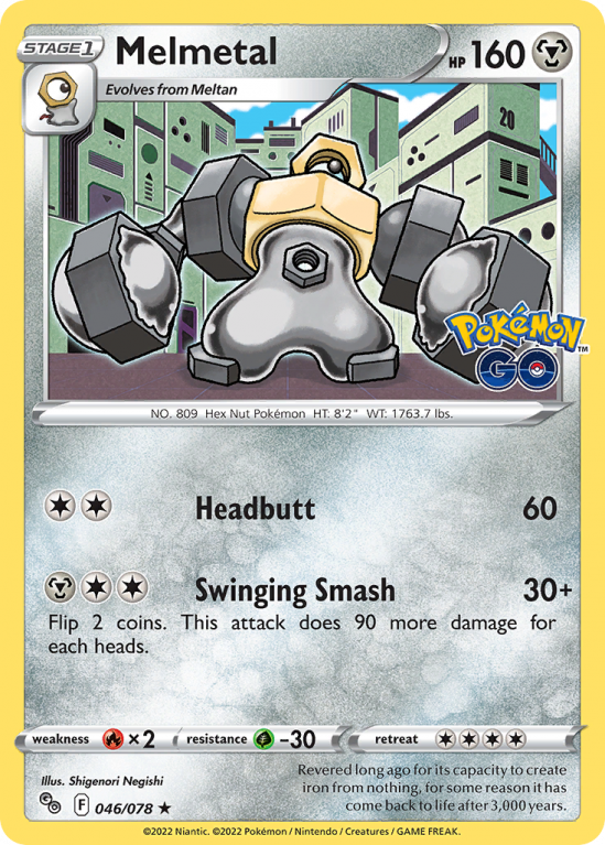 Melmetal 46/78 Sword & Shield Pokémon GO