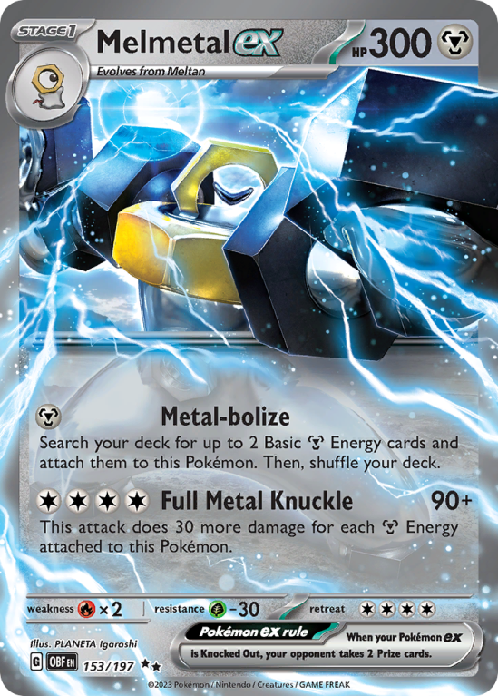 Melmetal ex 153/197 Scarlet & Violet Obsidian Flames