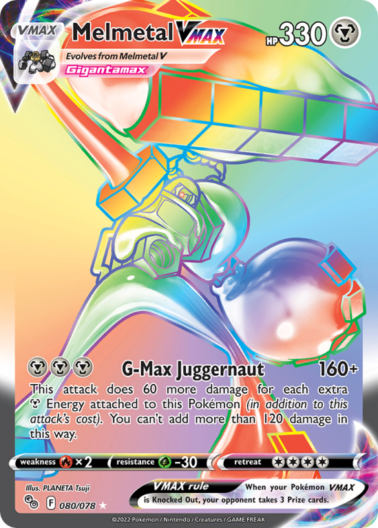 Melmetal VMAX 80/78 Sword & Shield Pokémon GO