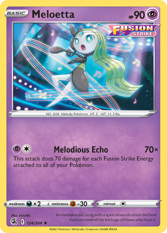 Meloetta 124/264 Sword & Shield Fusion Strike