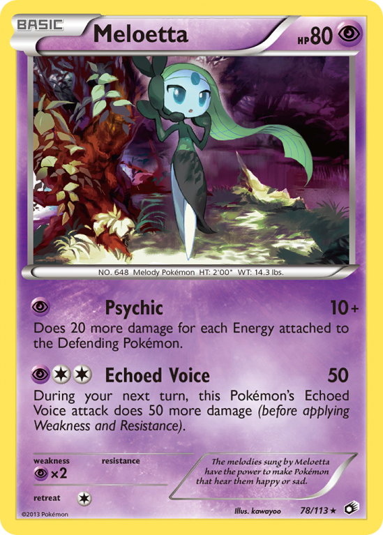 Meloetta 78/113 Black & White Legendary Treasures