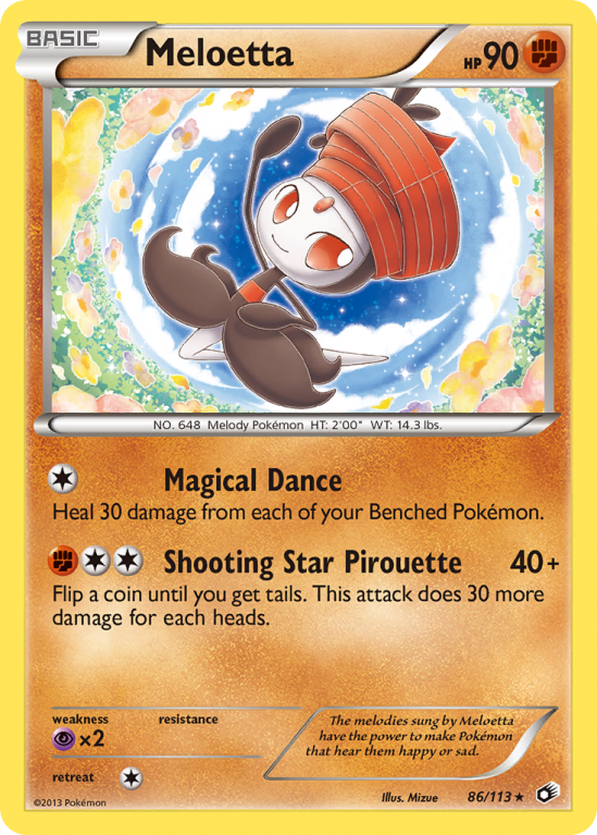 Meloetta 86/113 Black & White Legendary Treasures