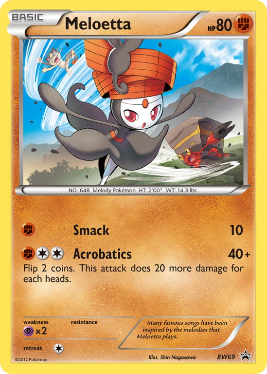 Meloetta BW69/101 Black & White BW Black Star Promos