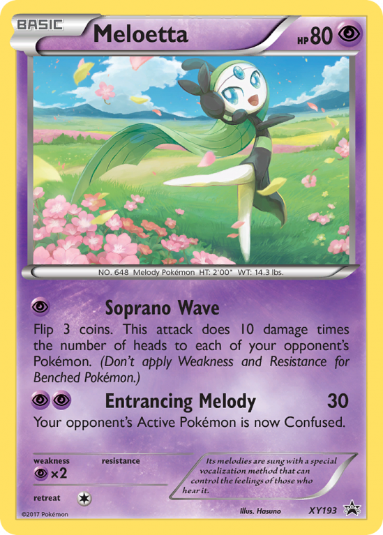 Meloetta XY193/183 XY XY Black Star Promos