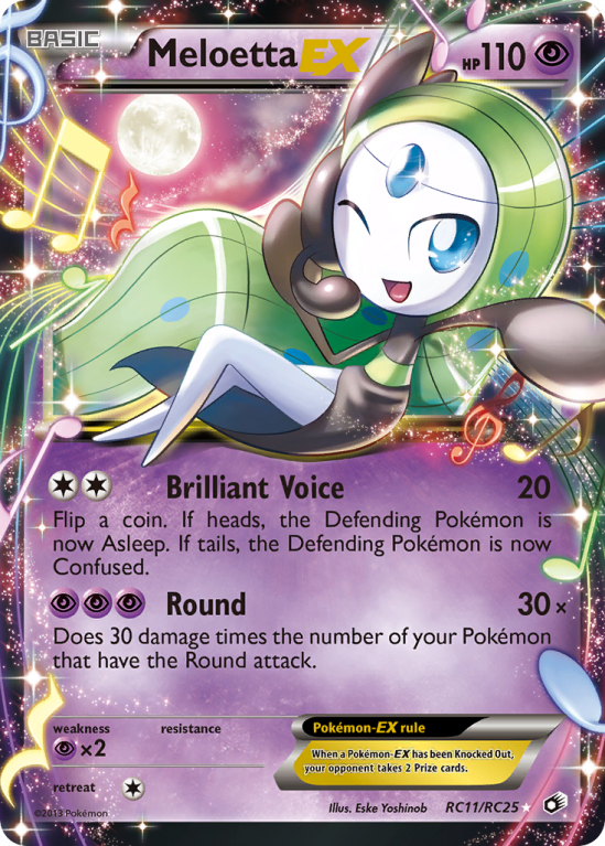 Meloetta-EX RC11/113 Black & White Legendary Treasures