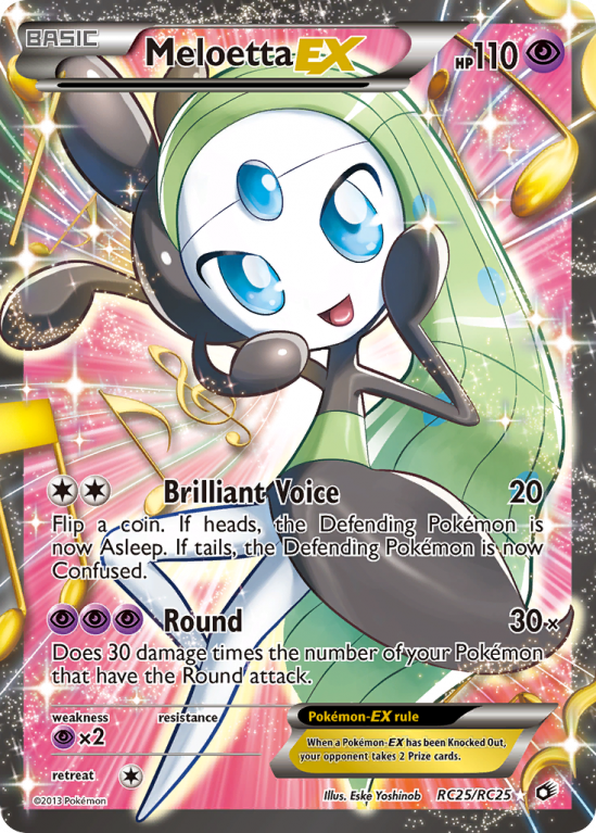 Meloetta-EX RC25/113 Black & White Legendary Treasures