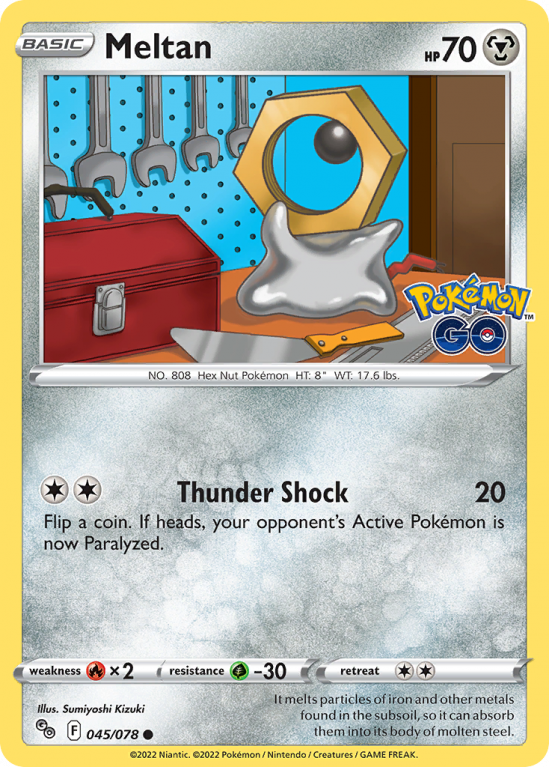 Meltan 45/78 Sword & Shield Pokémon GO