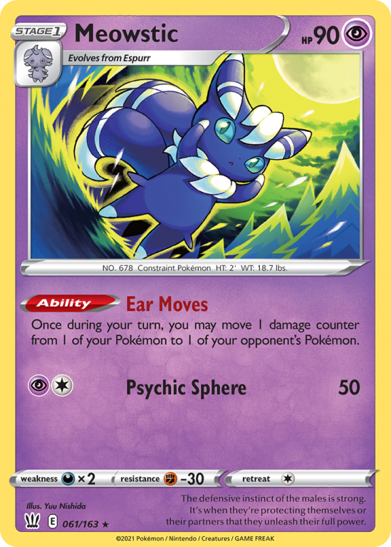 Meowstic 61/163 Sword & Shield Battle Styles
