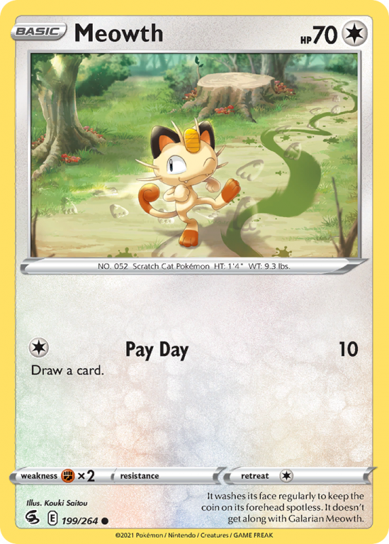Meowth 199/264 Sword & Shield Fusion Strike