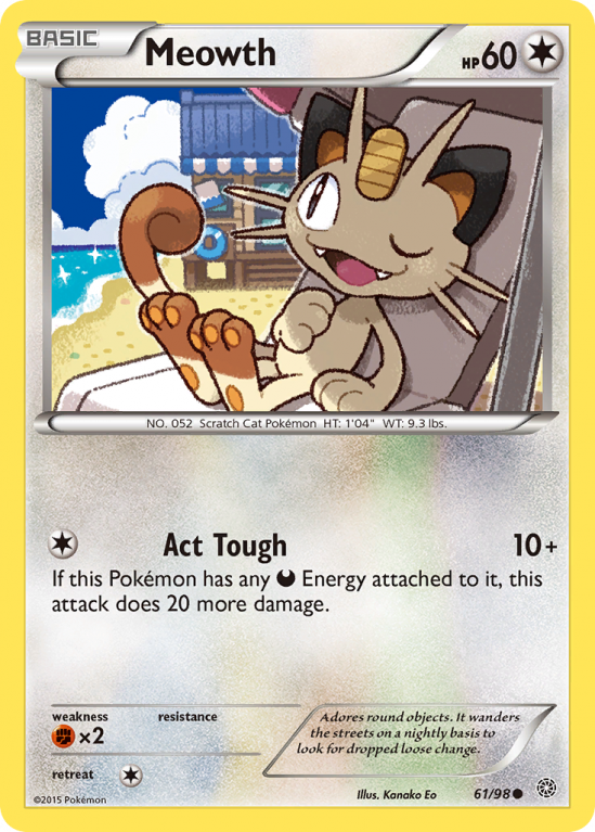 Meowth 61/98 XY Ancient Origins