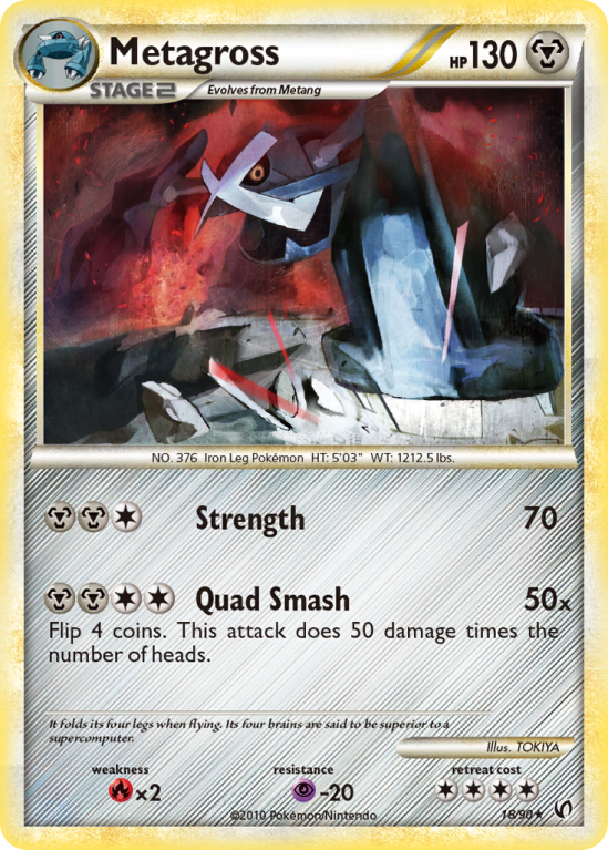 Metagross 18/90 HeartGold & SoulSilver HS—Undaunted