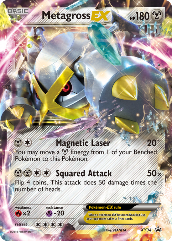 Metagross-EX XY34/183 XY XY Black Star Promos