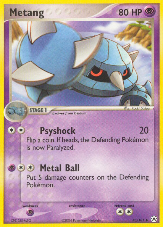 Metang 43/101 EX Hidden Legends