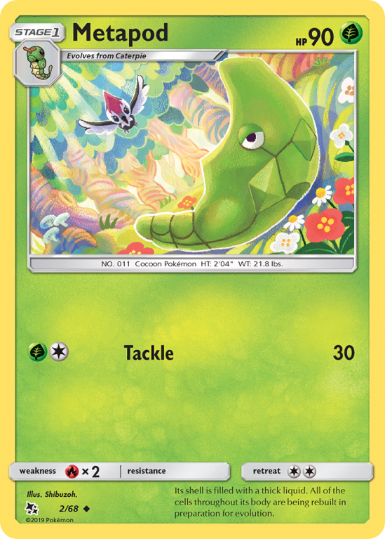 Metapod 2/68 Sun & Moon Hidden Fates