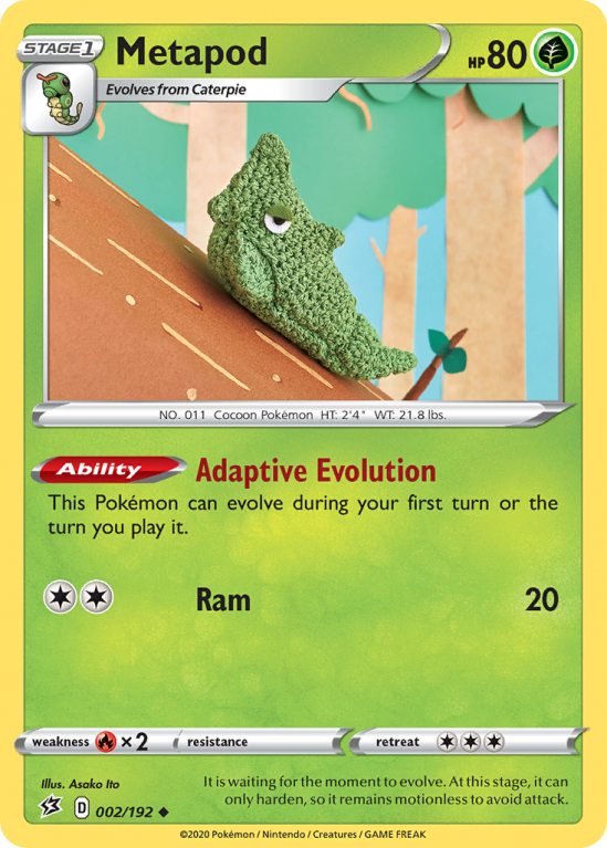 Metapod 2/192 Sword & Shield Rebel Clash