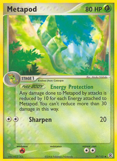 Metapod 39/112 EX FireRed & LeafGreen