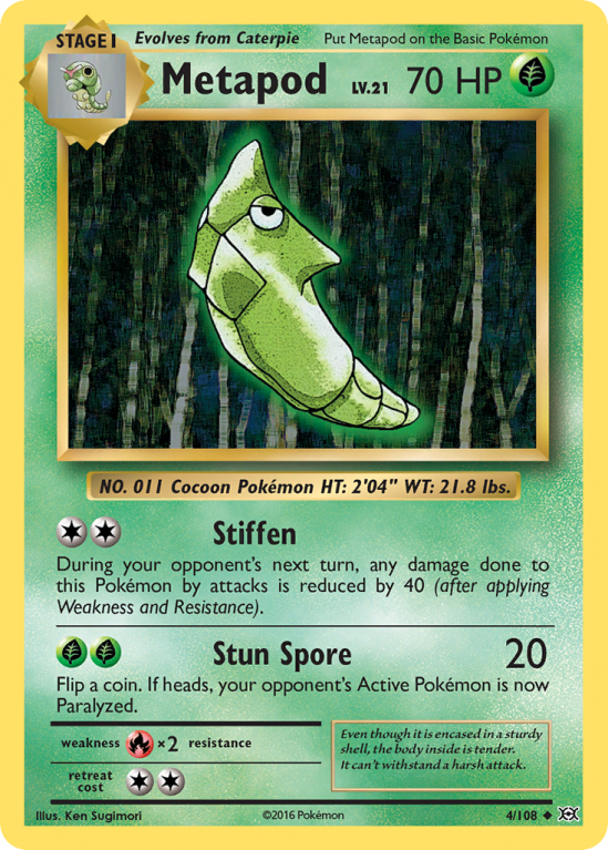 Metapod 4/108 XY Evolutions