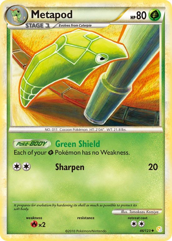 Metapod 46/123 HeartGold & SoulSilver HeartGold & SoulSilver