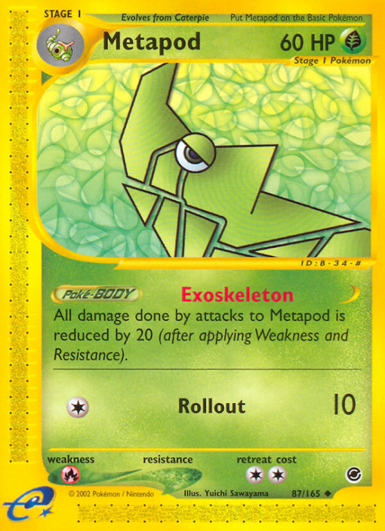 Metapod 87/165 E-Card Expedition Base Set