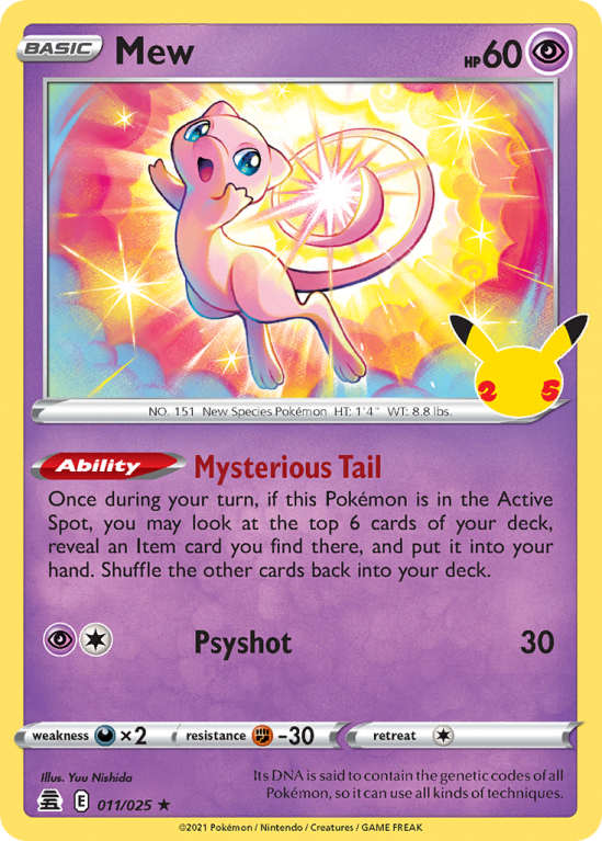 Mew 11/25 Sword & Shield Celebrations