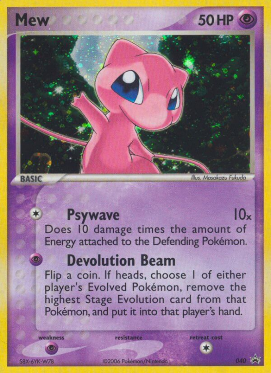 Mew 40/40 NP Nintendo Black Star Promos