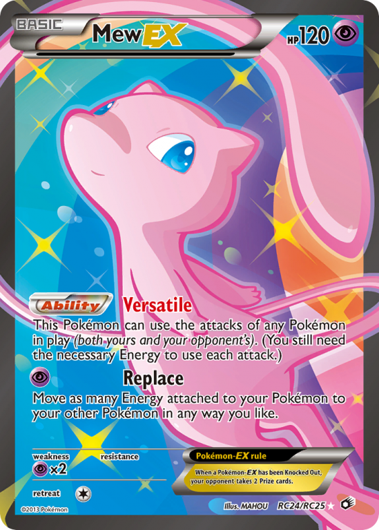 Mew-EX RC24/113 Black & White Legendary Treasures