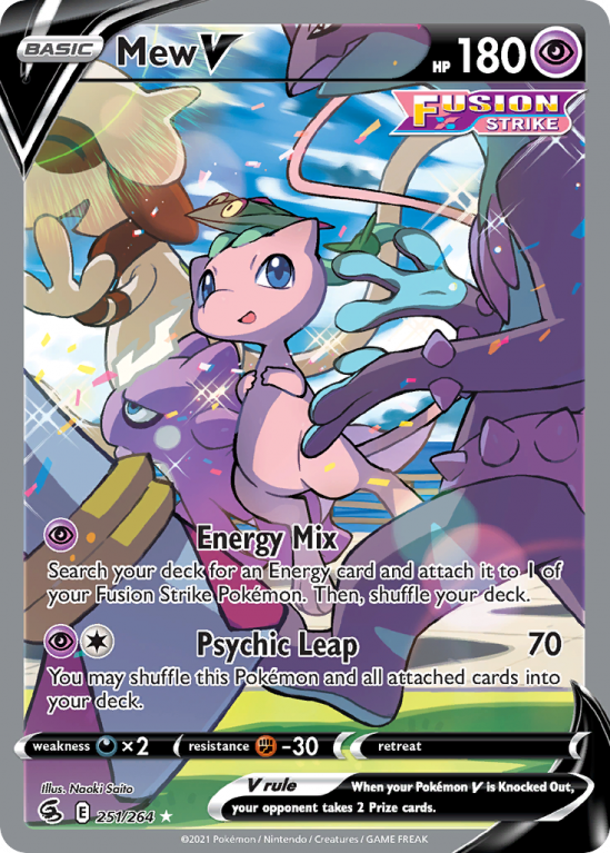 Mew V 251/264 Sword & Shield Fusion Strike