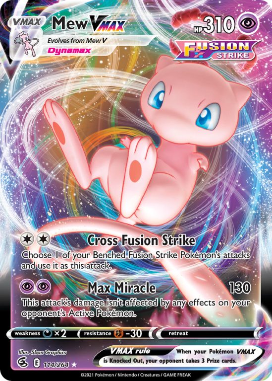 Mew VMAX 114/264 Sword & Shield Fusion Strike